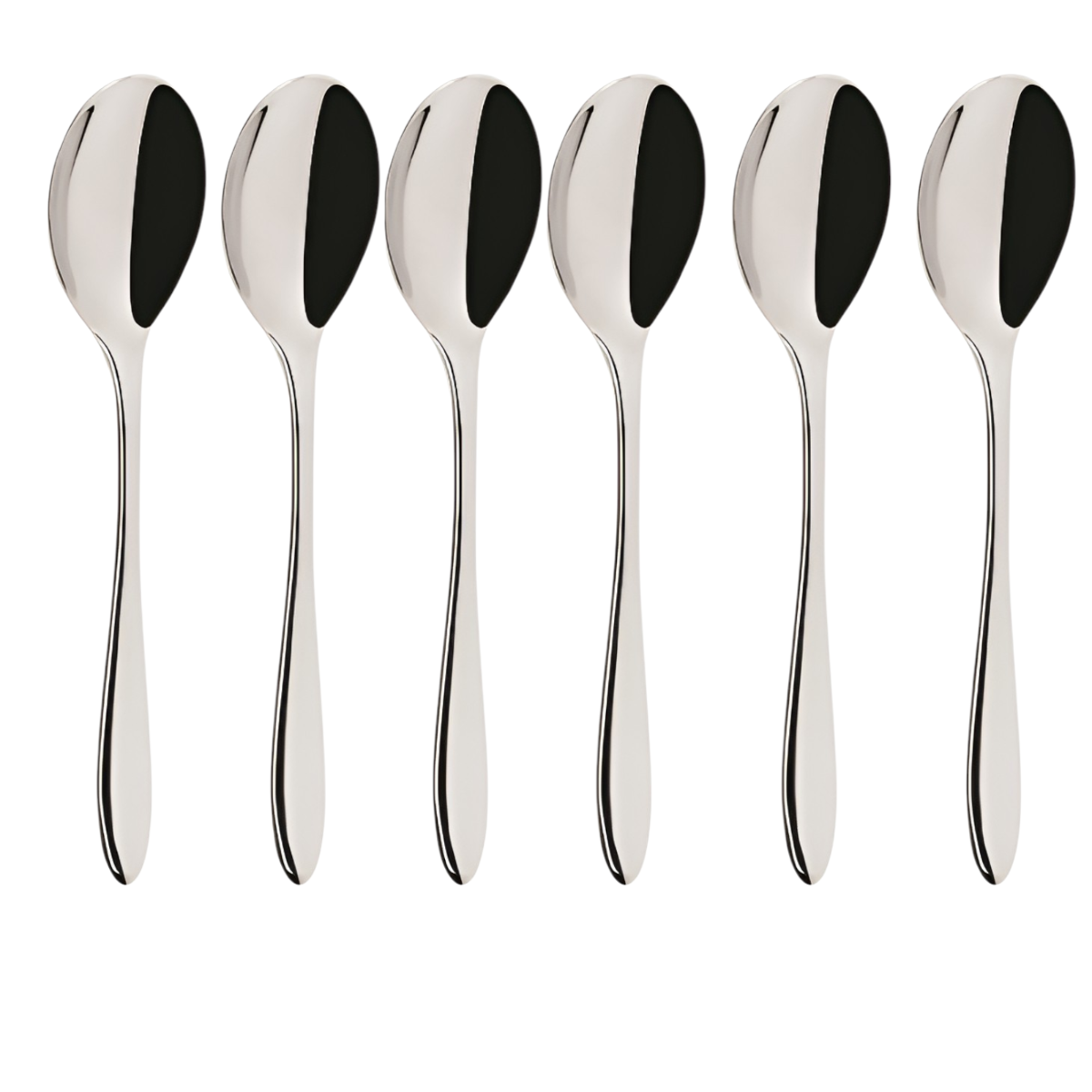 SET 6 CUCCHIAINI DA MOKA LINEA STYLE 10.8CM