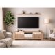 PORTA TV MOD. PALAZZO CM 170X42 H. 50 ROVERE WELLINGTON E BIANCO LUCIDO