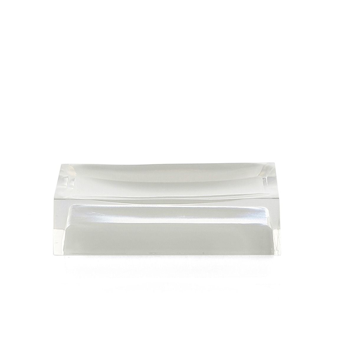 LINEA RAINBOW - PORTA SAPONE IN RESINA BIANCO