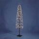 ALERO LUMINOSO SLIM IN METALLO NERO 708 LED BIANCO CALDO H.150CM CON ADATTATORE