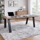 TAVOLO MOD. DA VINCI FISSO CM 240X90 NERO E NOCE BRERA