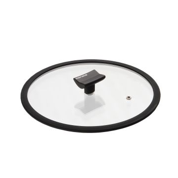 COPERCHIO VETRO ARIA 28CM BORDO SILICONE