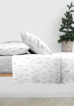 COMPLETO LETTO 2P WINTER TREES IN COTONE ASSORTITO