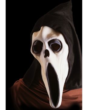 MASCHERA FANTASMA IN LATTICE CON CAPPUCCIO
