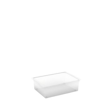 CONTENITORE C BOX IN PLASTICA TRASPARENTE 55X38.5 H. 16.5CM 27LT 