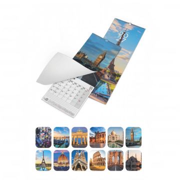 PIGNA - CALENDARIO DA PARETE CITTA' 2027 20X60CM