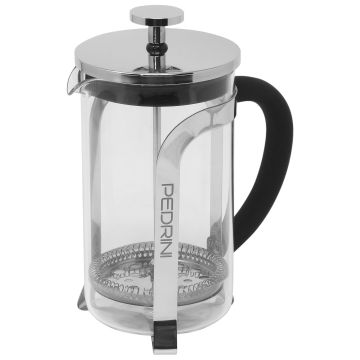 PEDRINI - INFUSIERA IN ACCIAIO INOX E VETRO BOROSILICATO 600ML