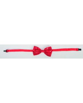 PAPILLON ROSSO UNISEX IN PAILLETTES H 7X12CM