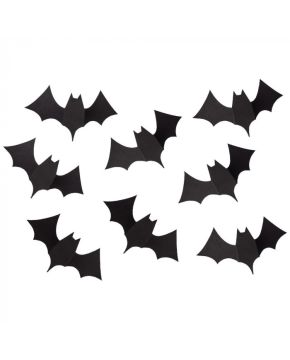 SET 8 PIPISTRELLI ADESIVI IN CARTA L 20CM