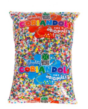 SACCO CORIANDOLI MULTICOLORE 400GR