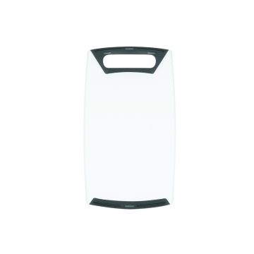TAGLIERE BIANCO IN PLASTICA E GOMMA 30X18CM