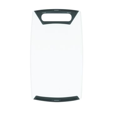 TAGLIERE BIANCO IN PLASTICA E GOMMA 36X22CM