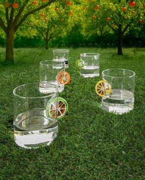 TAZZA CON MANICO JUICYJAM IN VETRO 450ML ASSORTITO