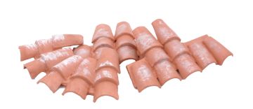 SET 4PZ TETTO IN PLASTICA 11X6.5 CM 