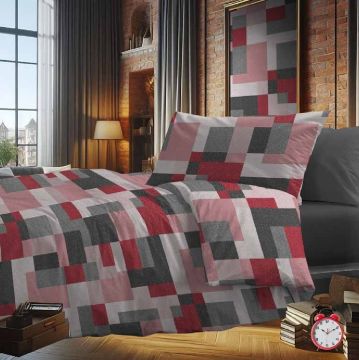 COMPLETO LETTO SINGOLO IN COTONE CRASH ROSA