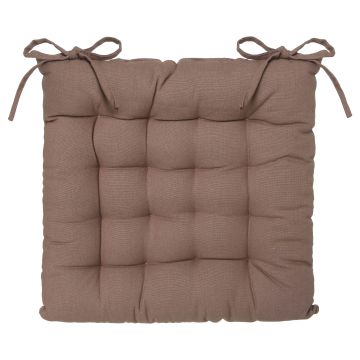 CUSCINO PER SEDIA 38X38CM MARRONE