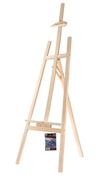 CAVALLETTO DA PITTORE IN LEGNO 47X145CM