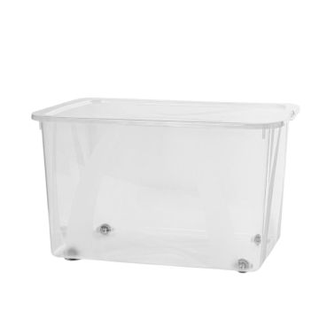 CONTENITORE LONA IN PLASTICA TRASPARENTE 57.1X39.2 H. 33.5CM 50LT