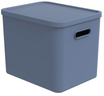 CONTENITORE MULTI BOX ALBULA 37X29 H. 29.5CM 27LT BLU ORIZZONTE