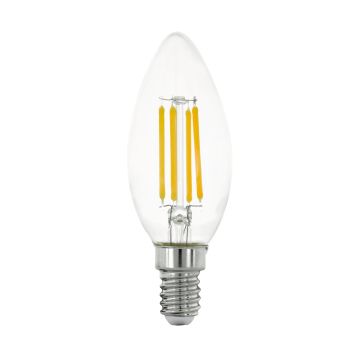 LAMPADINA A LED TRASPARENTE 9.8CM - E14 C35 7W 2700K 220-240V 15000H