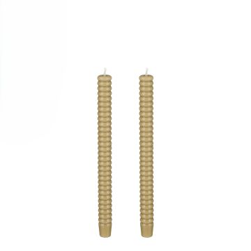 SET 2 CANDELE TWIST VERDE DIAM. 2.4