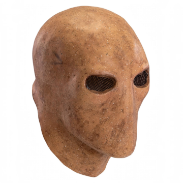MASCHERA SENZA VISO DA ADULTO IN LATTICE NOCCIOLA