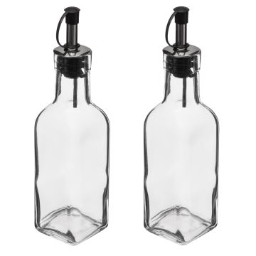 SET ACETIERA E OLIERA IN VETRO 4.9X4.9CM H. 19.2CM 160ML 