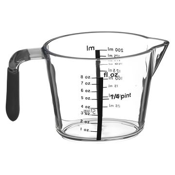 CARAFFA GRADUATA IN PLASTICA TRASPARENTE 200ML