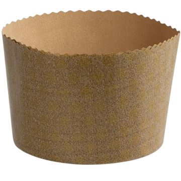 SET 2 PANETTONI ALTI LINEA RICORRENZE IN CARTA DA FORNO 15.5X11.5CM