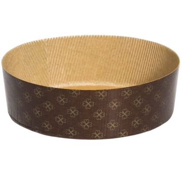 SET 3 PANETTONI BASSI LINEA RICORRENZE IN CARTA DA FORNO 19X6CM