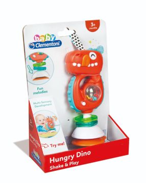 CLEMENTONI BABY - INTERACTIVE RATTLE HUNGRY DINO