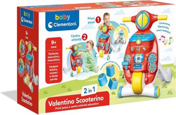 CLEMENTONI  BABY - VALENTINO SCOOTERINO 2 IN 1 PRIMI PASSI