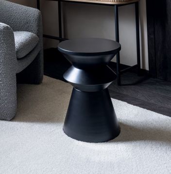 TAVOLINO MOD. SONAH CM 36X48.5 NERO