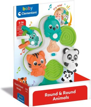 CLEMENTONI  BABY - ROUND AND ROUND ANIMALS 2024
