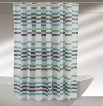 TENDA DOCCIA IN PEVA 180X200CM RIGHE MULTICOLORE