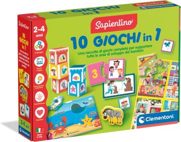 CLEMENTONI SAPIENTINO - 10 GIOCHI IN 1