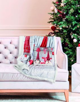 PLAID FLANNEL 130X155CM GNOMI GNOMILAND (NA24)