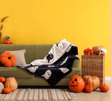 PLAID IN MICROFIBRA 130X160CM SHERPA GHOST TALES