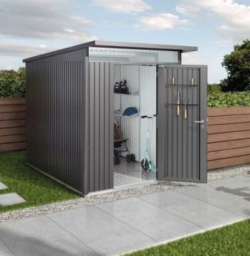 BIOHORT - CASETTA DA ESTERNO AVANTGARDE CM 260X220 H 218 GRIGIO QUARZO