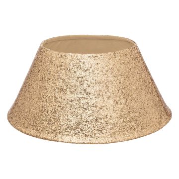 COPRI BASE PER ALBERO IN TESSUTO ORO GLITTERATO 56X25CM