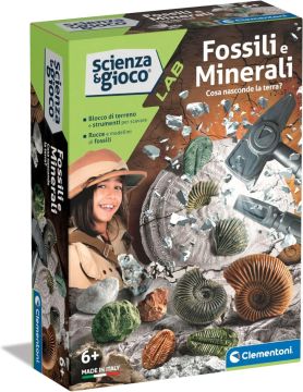 CLEMENTONI SCIENZA E GIOCO - DIG KIT FOSSILI E MINERALI