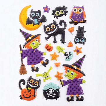CARTELLA STICKERS STREGHETTE IN RILIEVO 13X20CM