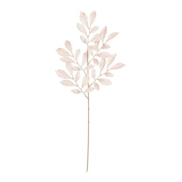 RAMO CON FOGLIE METALLIZZATE ROSA H. 74CM RAMO CON FOGLIE METALLIZZATE ROSA H. 74CM