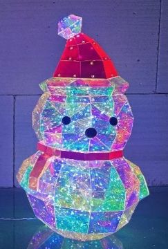 PUPAZZO DI NEVE 100 LED BIANCO FREDDO 18X17 H. 32CM PUPAZZO DI NEVE 100 LED BIANCO FREDDO 18X17 H. 32CM