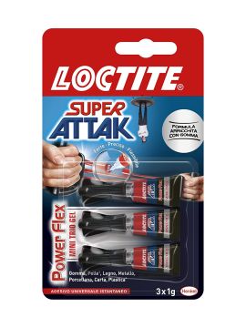 LOCTITE - SUPER ATTAK POWER GEL MINI DOSI 3 TUBETTI DA 1gr