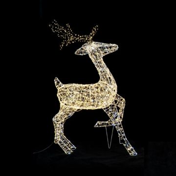 RENNA LUMINOSA 3200 LED BIANCO CALDO 66.5X110CM 