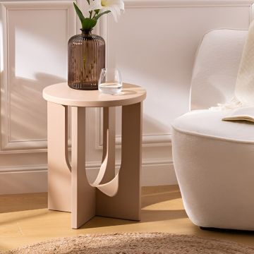 TAVOLINO MOD. BLOOM CM 40X50.5 NOCCIOLA