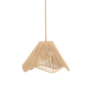 PARALUME VITO IN ACCIAIO E CARTA 37X24.5CM NATURALE  