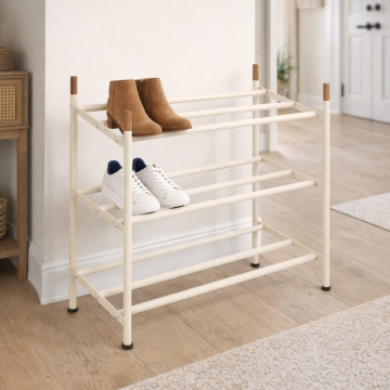 SCARPIERA ESTENSIBILE MOD. CASSIE CM 54.8X22.5 H.53.5 IN METALLO BEIGE