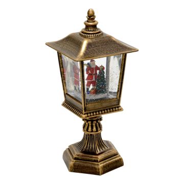 LANTERNA LUMINOSA CON 1 LED CON ACQUA 13X13 H. 31CM 